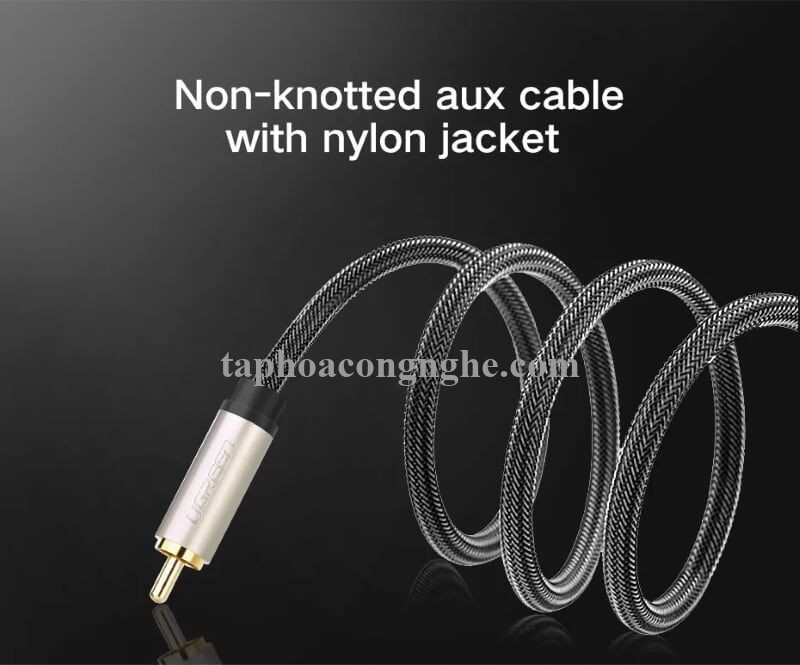 Ugreen 20735 5M chỉ dùng cho tv xiaomi chỉ tương thích với tv xiaomi màu Xám Cáp âm thanh bông sen Coaxial sang 3.5mm dương cao cấp AV132 30020735